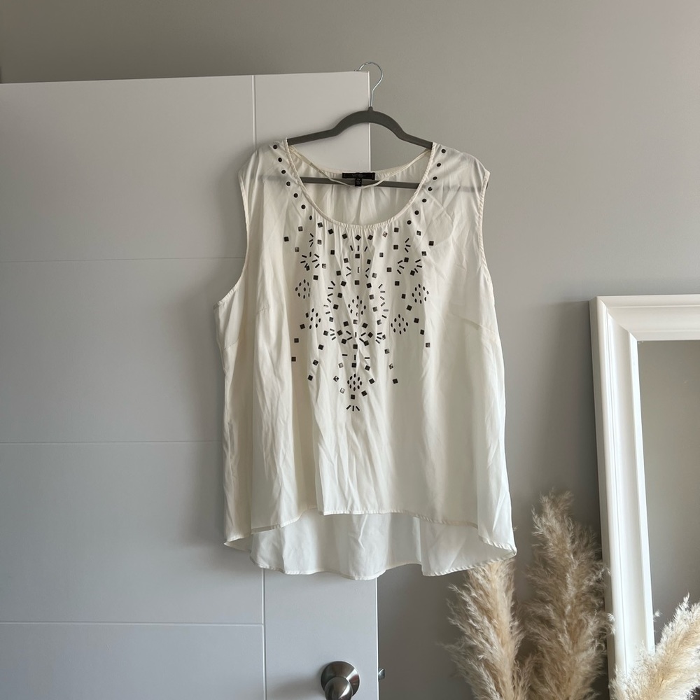 Jessica Simpson White Swing Top - 3X